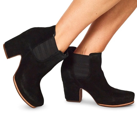 Kork-Ease Shirome Women's Black Suede Ankle Boots-NWOT Size 9 - Picture 1 of 11